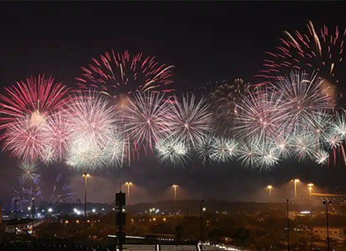 原平市焰火晚会